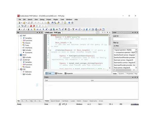 Codelobster PHP Edition for Windows - Download it from Habererciyes for free